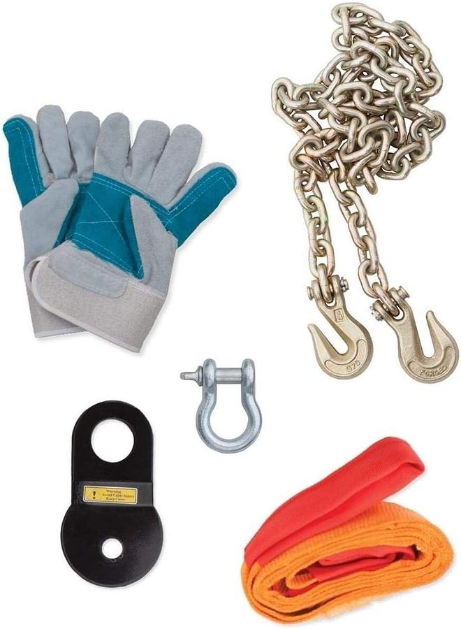 Rampage 86630 Tools and Equipment Recovery Winch Accessory Kit Universal Fitment