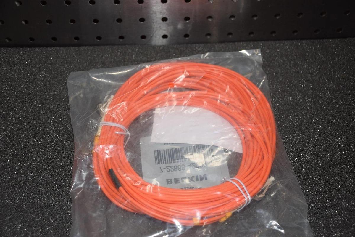 Used Belkin F2F402LL-10M Duplex Fiber Optic Patch Cable - LC Male - LC Male - 32.8ft 722868420997