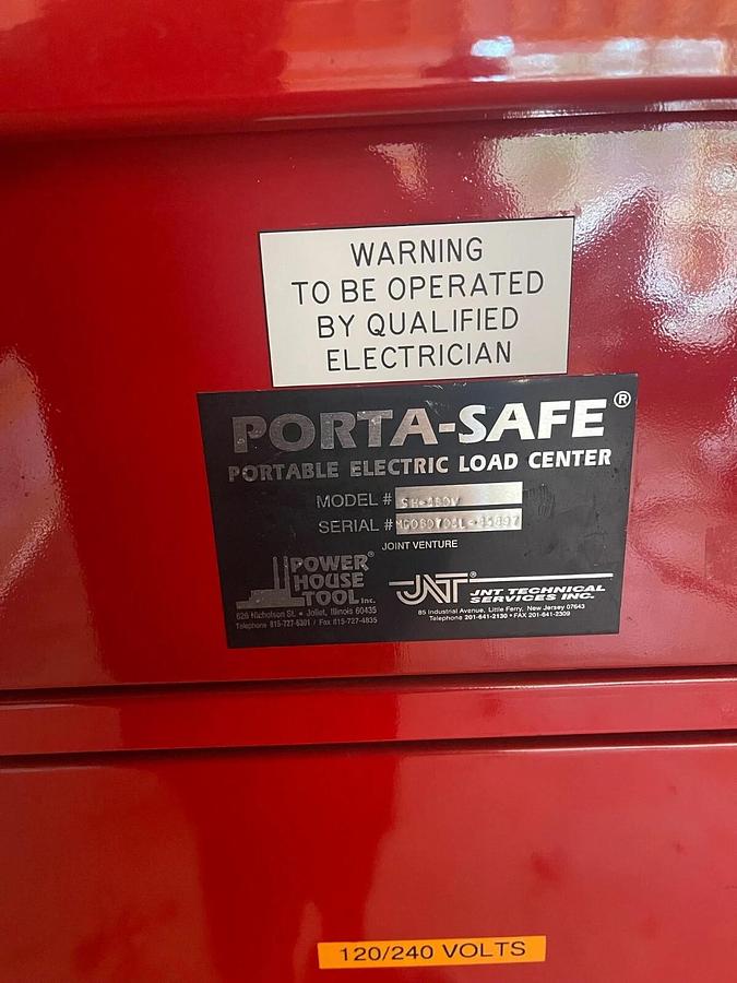 Porta-Safe Portable Electric Load Center SH-480V S2T25 25kva
