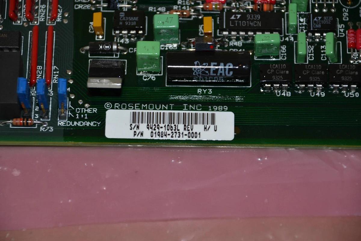 Refurbished FISHER ROSEMOUNT CIRCUIT BOARD 01984-2731-0001 01984 2731 REV.H/U 9429-1063L
