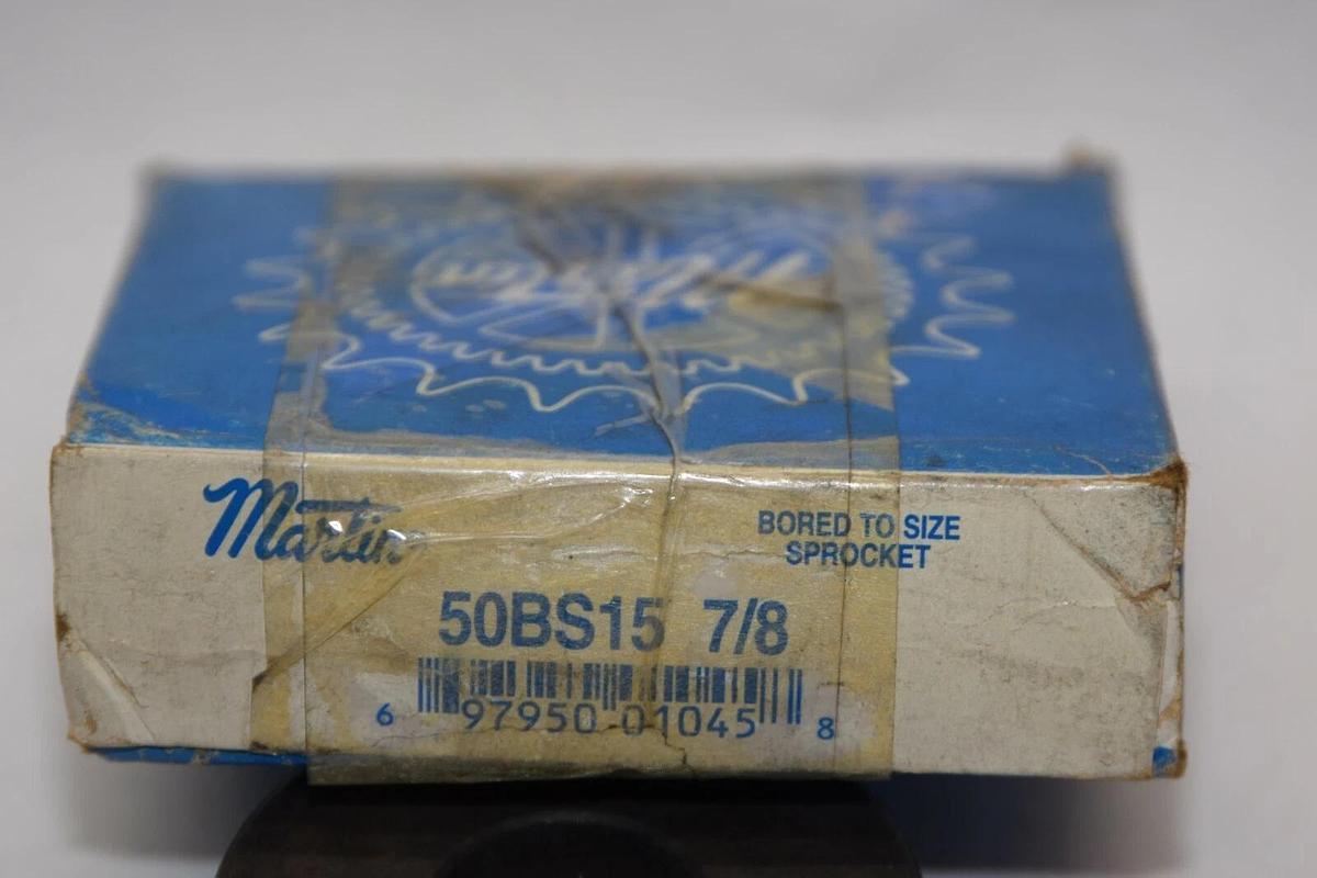 (NEW) MARTIN 50BS15 7/8 15 Teeth 7/8" Bore Sprocket