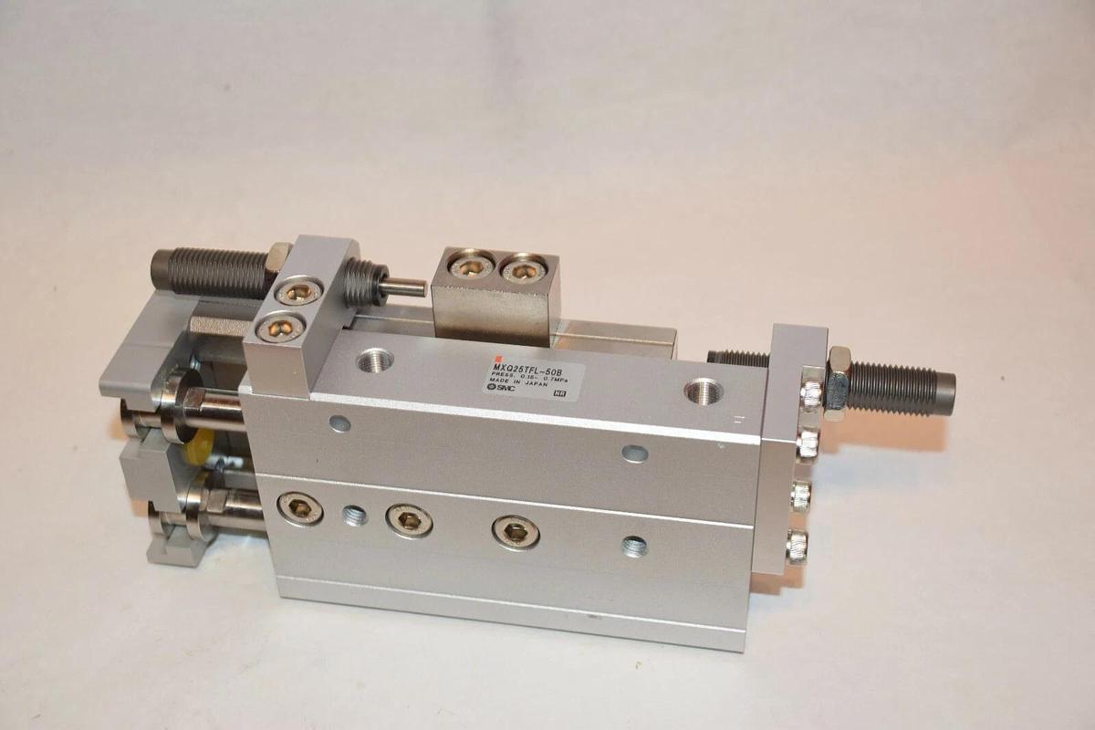 SMC MXQ25TFL-50B 0.15-0.7MPa SLIDE GUIDE TABLE CYLINDER  (NEW)
