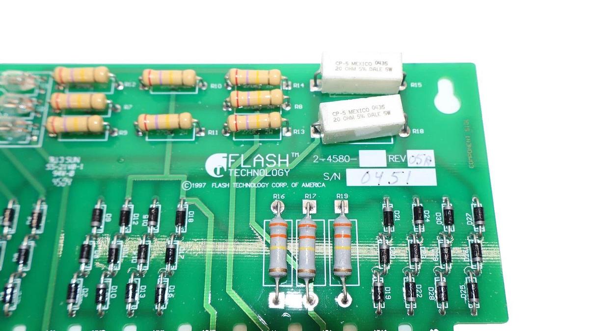 Used Flash Technology 2-4580 Rev 05A Printed Circuit Board / Card