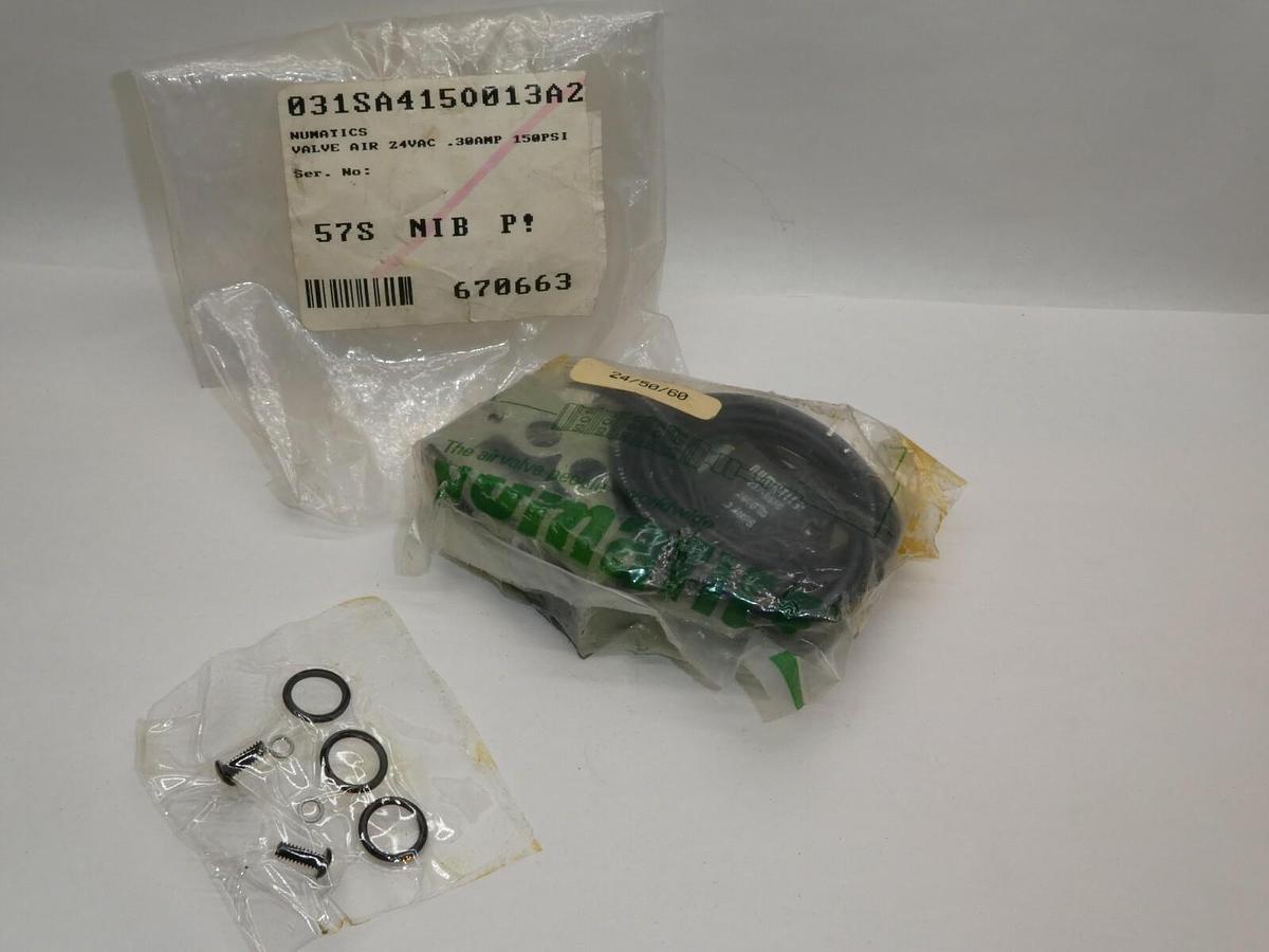 (NEW) NUMATICS 237-865B 031SA4150013A2 24Vac .30Amp 150psi Solenoid Valve