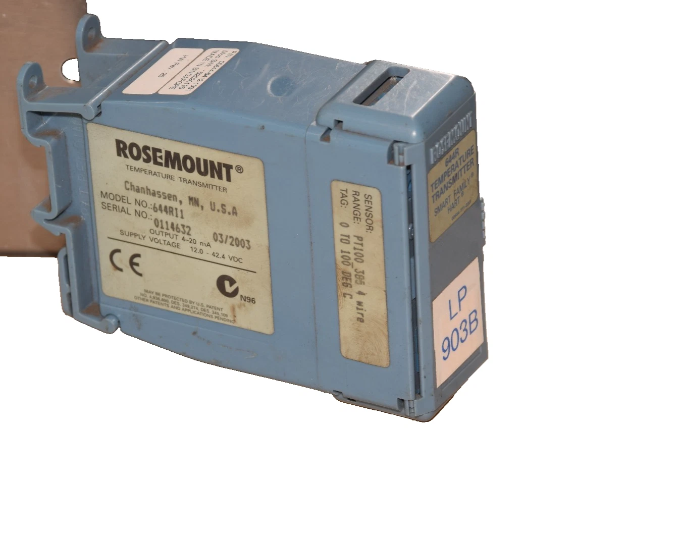Used ROSEMOUNT TEMPERATURE TRANSMITTER 644RI1 (0-100 Deg C)