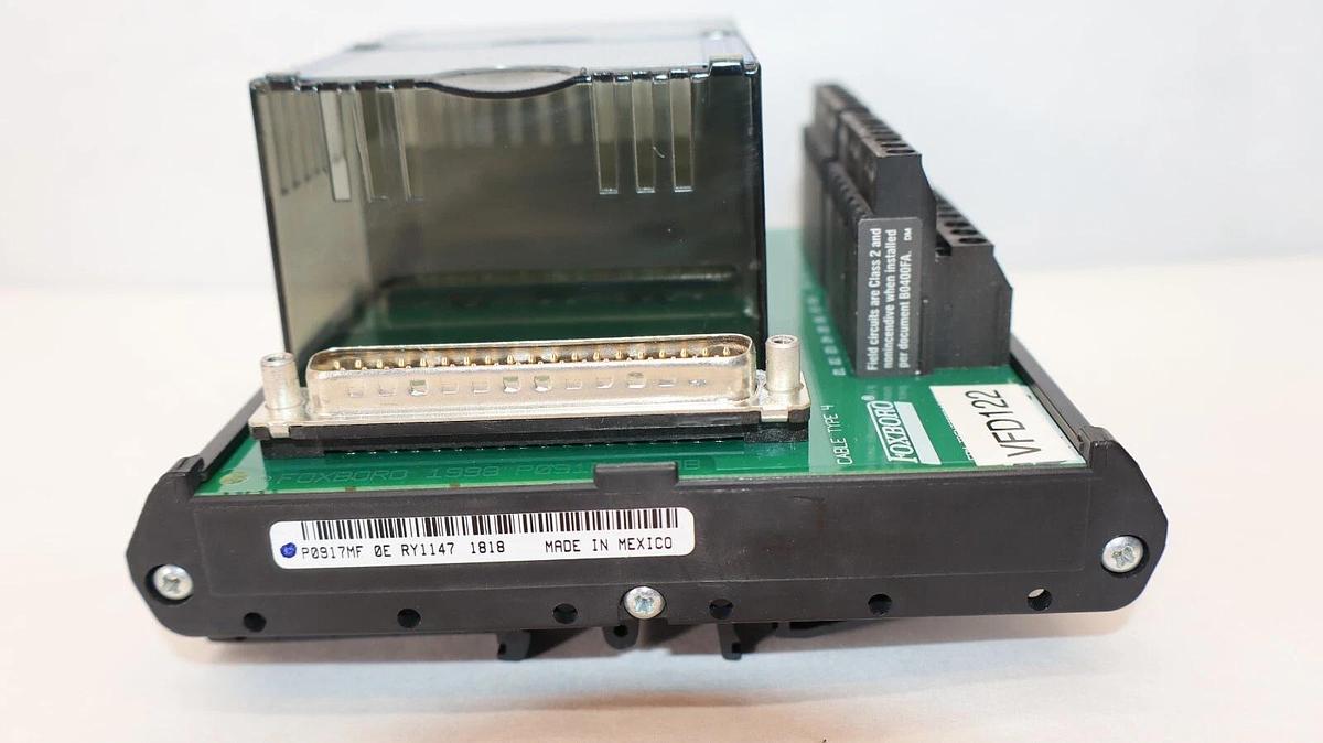 Used FOXBORO INVENSYS FBM207c P0917MF 0E RY1147 48Vdc Contact Sense 16 Input Module