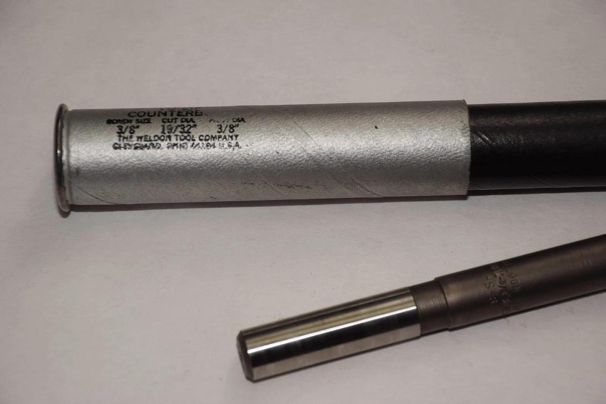 WELDON LGL-12-1-LONG LGL-12-1 TU-LIP 3/8" x 19/32" x 3/8" COUNTERBORE NEW