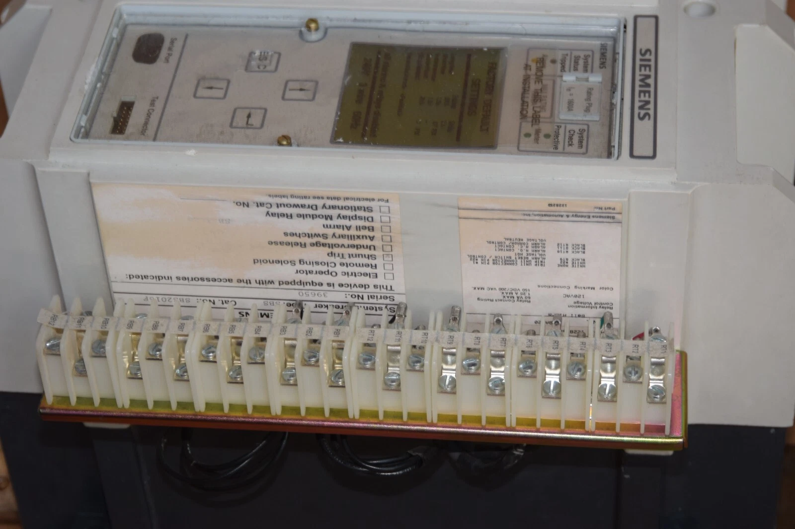 (New) Siemens SBS1600 SBS2016 Breaker 1600 AMP 600VAC