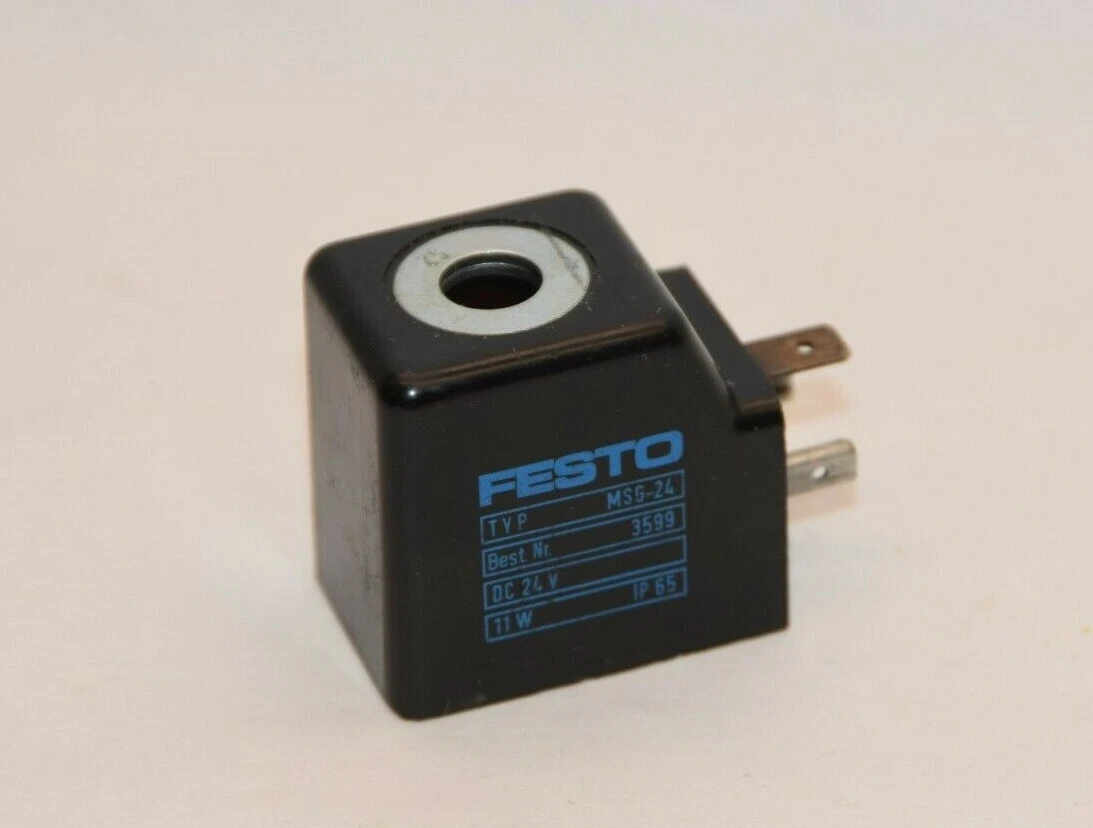 (NEW - Lot of 2) FESTO MSG-24 24Vdc 11W Solenoid Valve