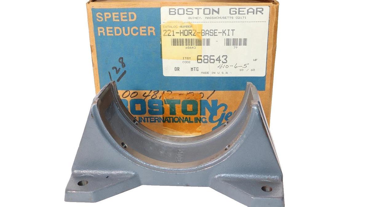 Boston Gear Base Kit 68643 , Speed Reducer 221 Horizontal Base Kit (New)