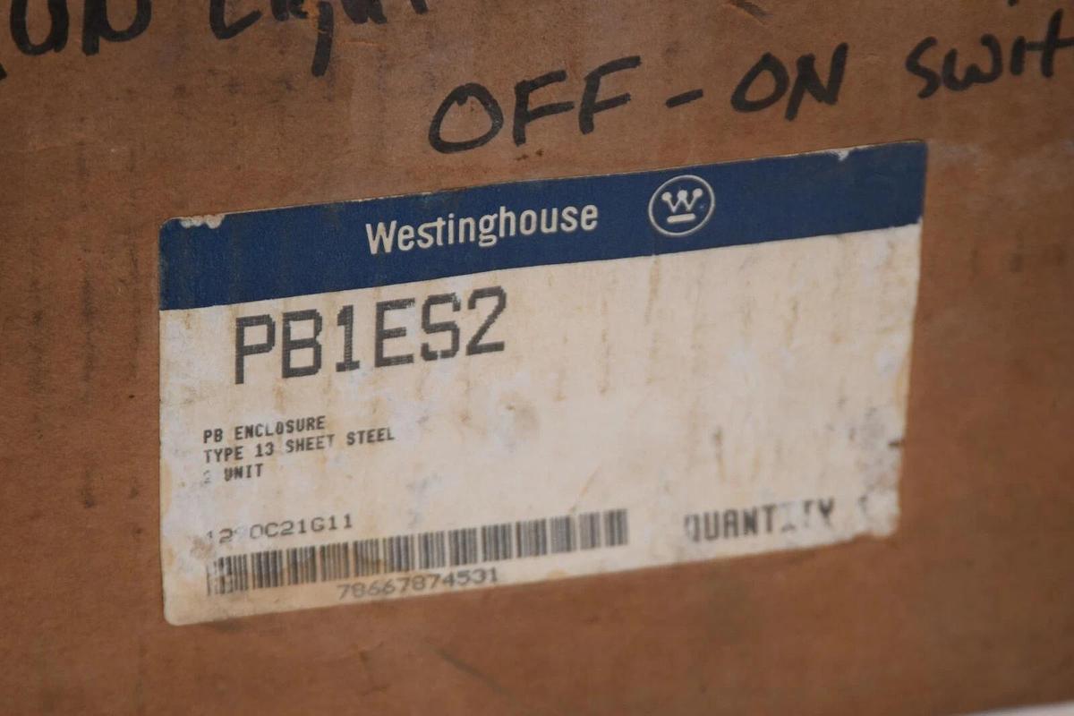 (NEW) WESTINGHOUSE PB1ES2 Type 13 2-Unit PB Enclosure (On-Off Switch)
