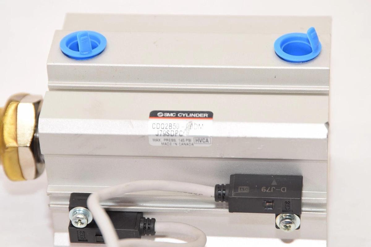 (NEW) SMC CDQ2B50-50DM J79SDPC 145psi Air Cylinder