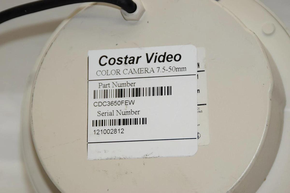 Used COSTAR CDC3650FEW 7.5-50mm Color E Flex Dome Camera