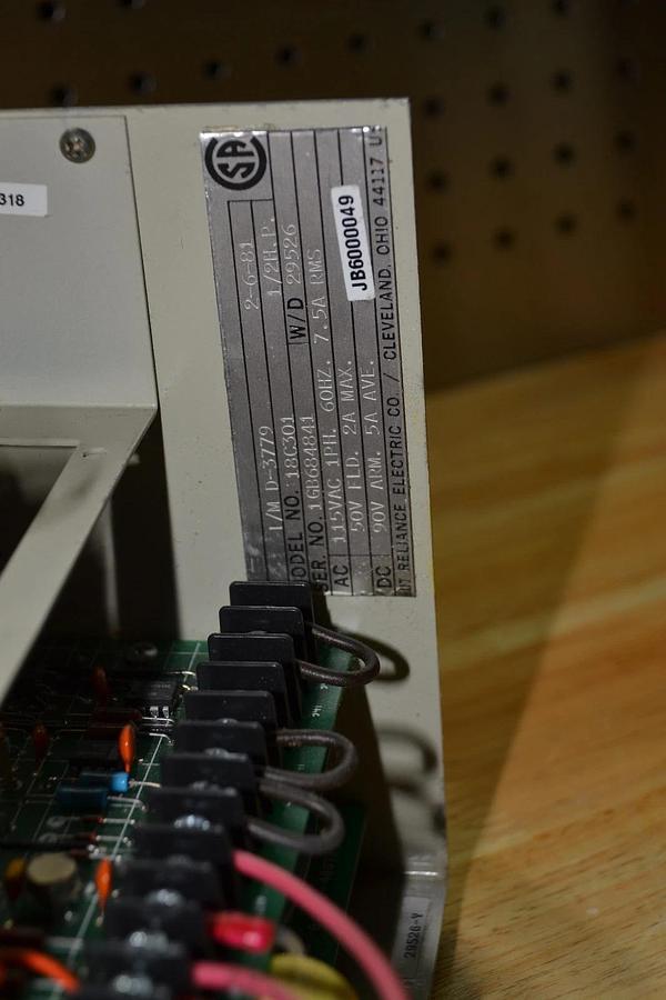 Used Reliance Flexpak 104 VS Drive 18C301 1/2hp .5hp 115vac 1ph 7.5A