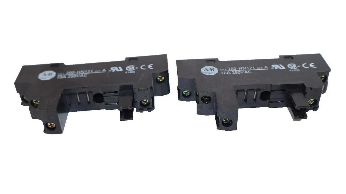 Allen Bradley 700-HN121 Series A 10A 250Vac Relay Socket (New - Lot of 2)