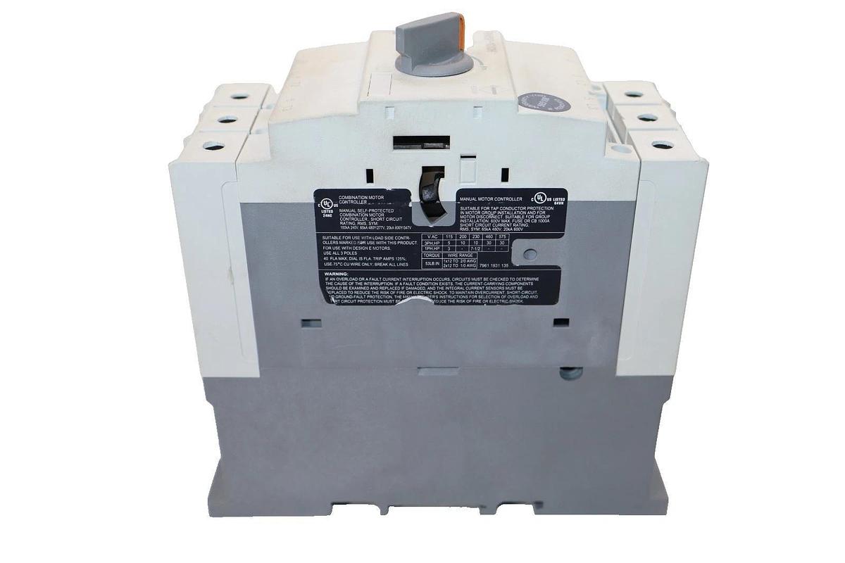 Used Benshaw Manual Motor Starter RMSP-100H , RMSP100H