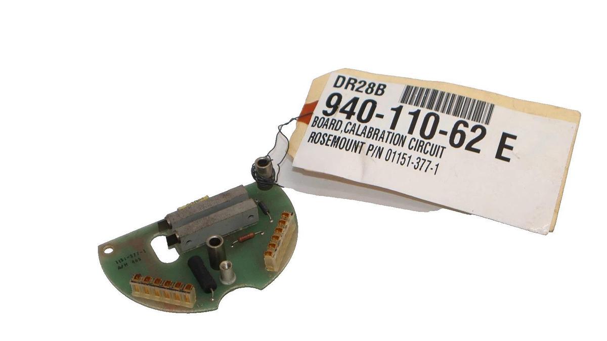 Rosemount 01151-377-1 , 940-110-62 E , 01151-0376-0001 Calibration Board (New)