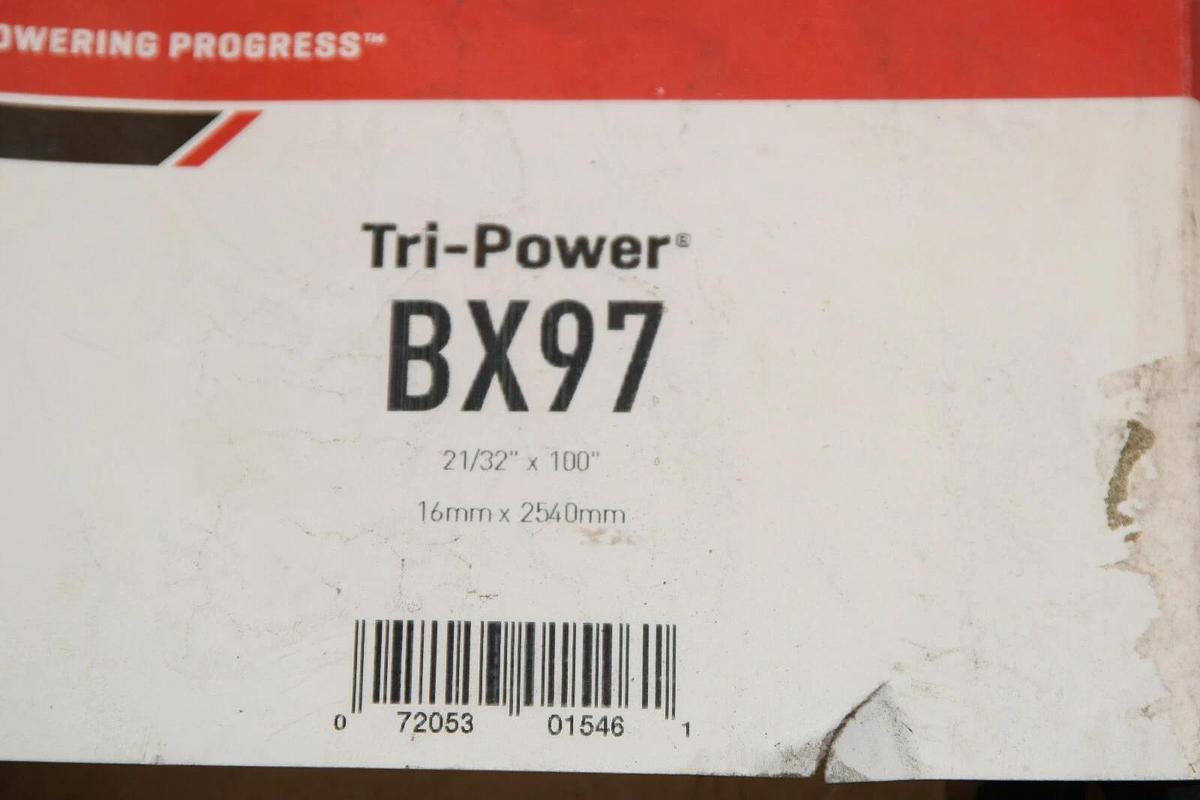 Gates BX97 21/32" x 100" 16mm x 2540mm Tri-Power Cogged V-Belt USA (New)