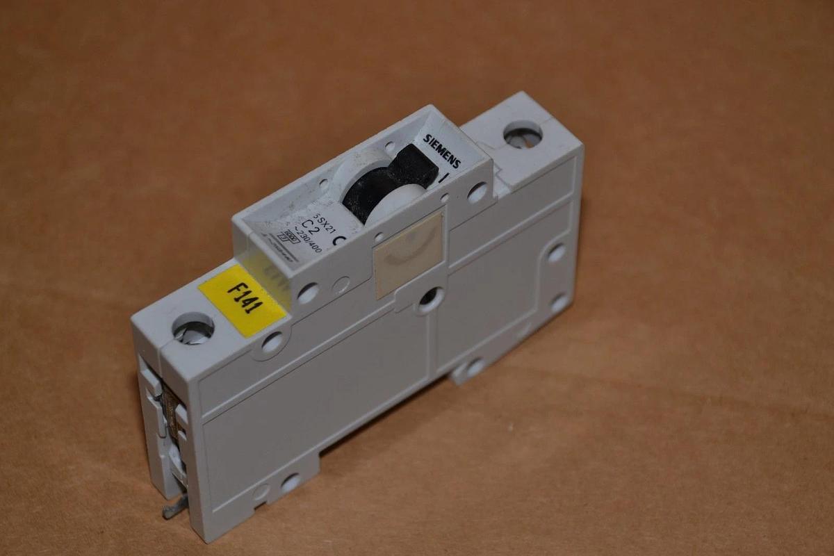 Used SIEMENS 5SX21 C2 277V 2A 1POLE CIRCUIT BREAKER