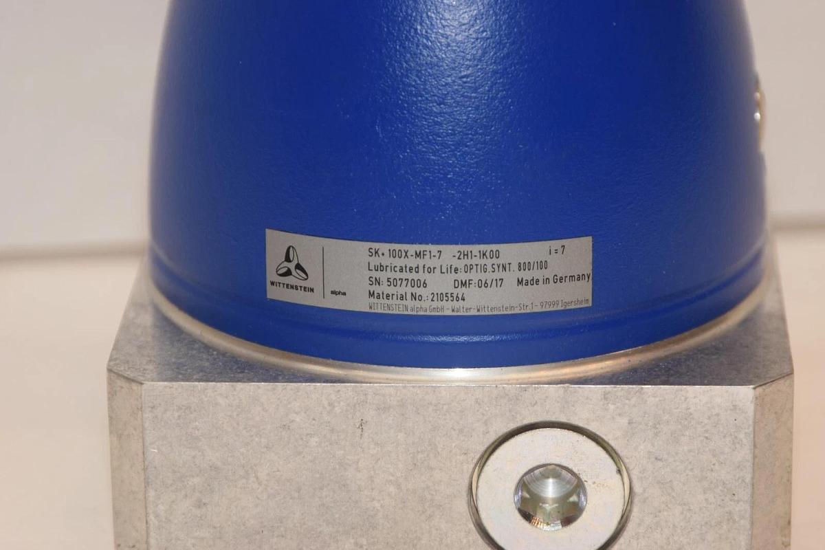 (NEW) WITTENSTEIN SK+100X-MF1-7-2H1-1K00 Right Angle Gear Reducer