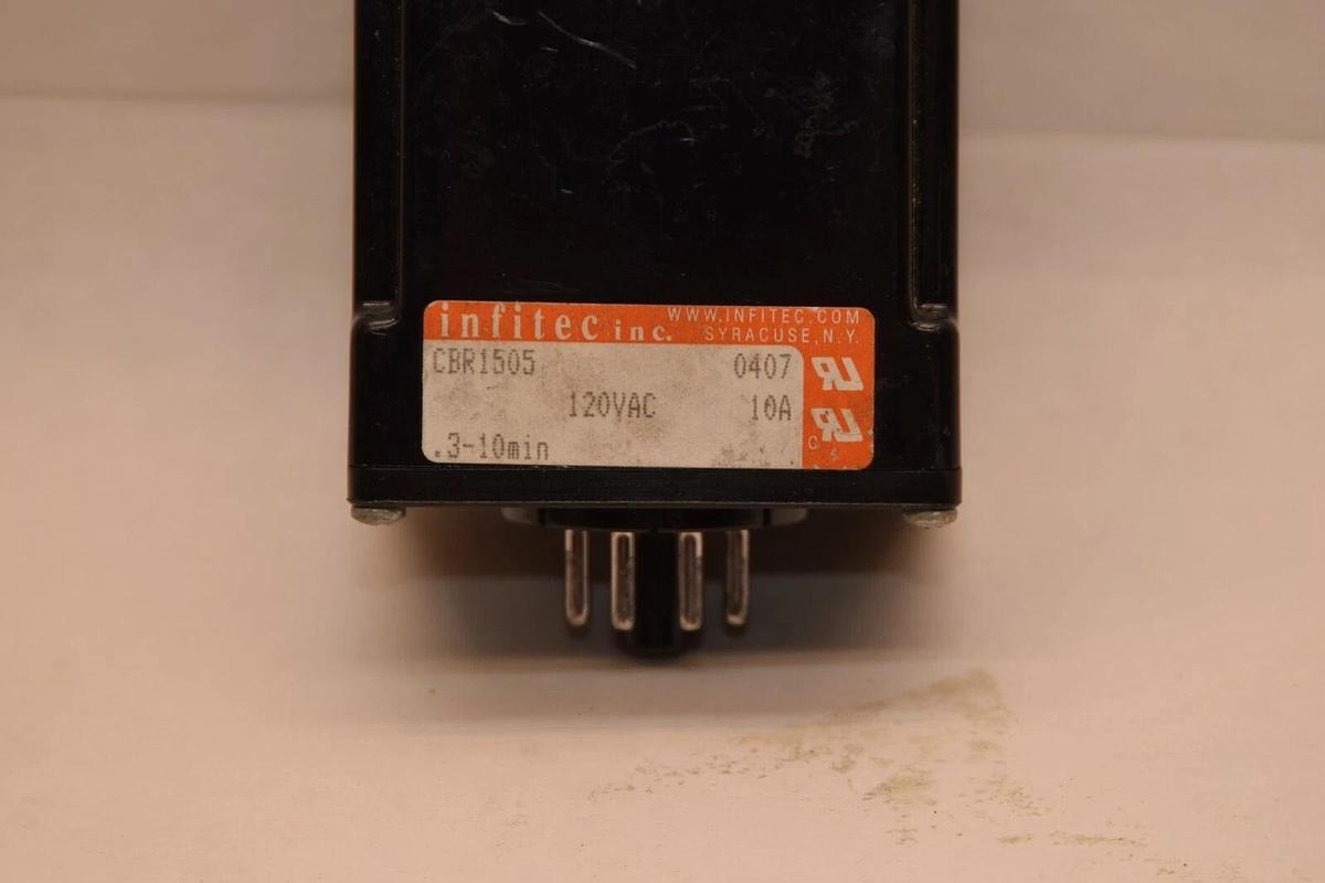 (NEW) INFITEC INC. CBR1505 120Vac .3-10min 10A Timer