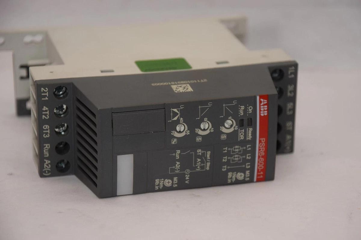 Used ABB PSR6-600-11 , PSR660011 , 1SFA896104R1100 24V Soft Starter