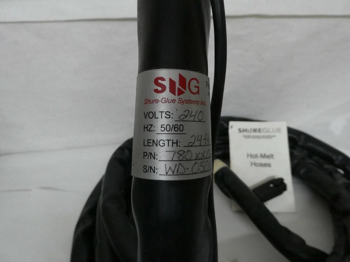 (NEW) SHURE-GLUE 780XX022 240V 50/60Hz 24' Hot Melt Hose