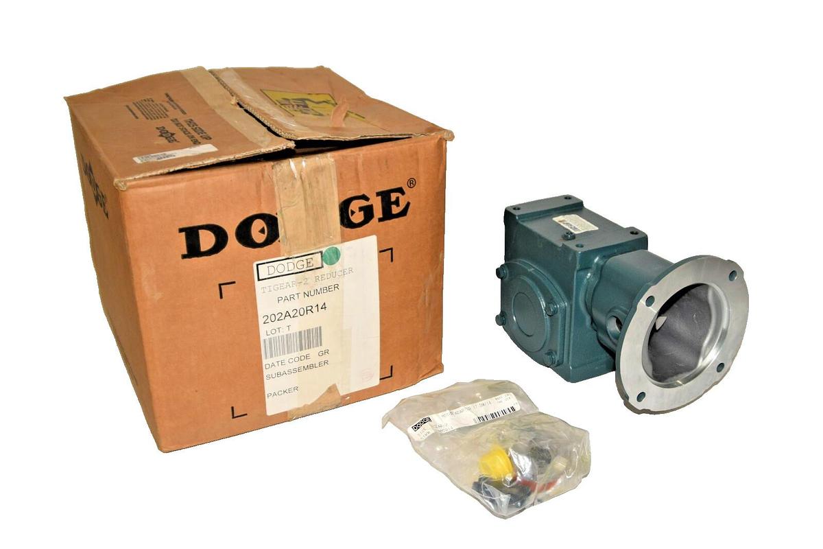 DODGE 202A20R14 TIGEAR-2 Reducer 20:1 1750RPM Right Angle gear box (NEW)