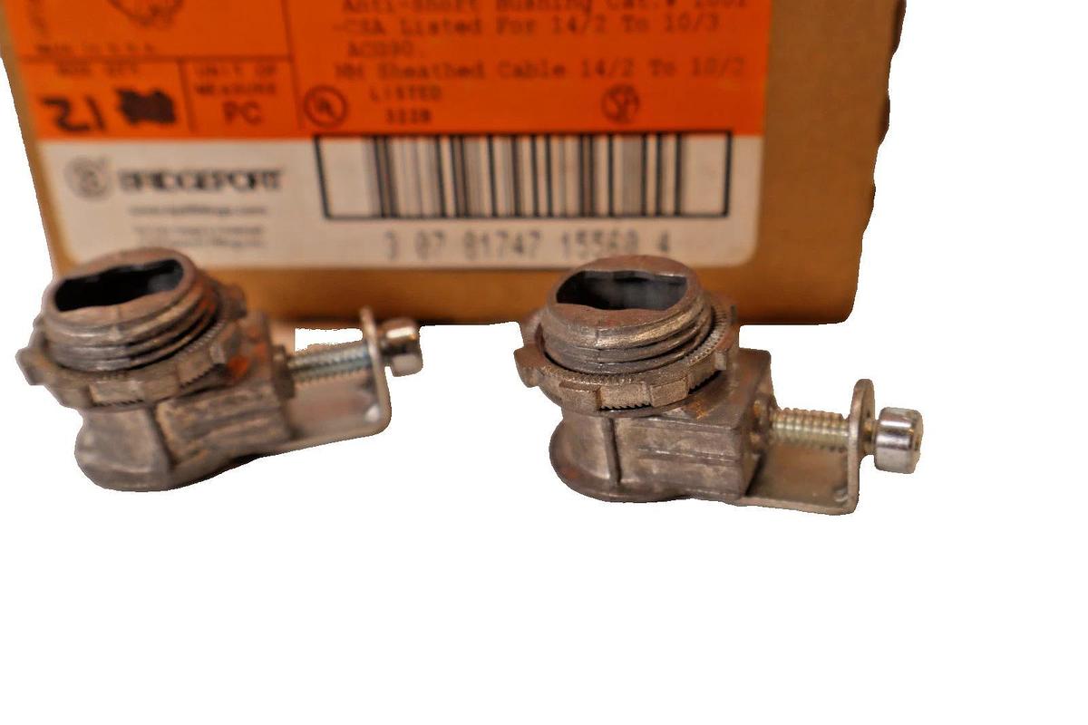 Bridgeport 560-DC2 560DC2 3/8" Strap Type Connector (New - Box of 21)