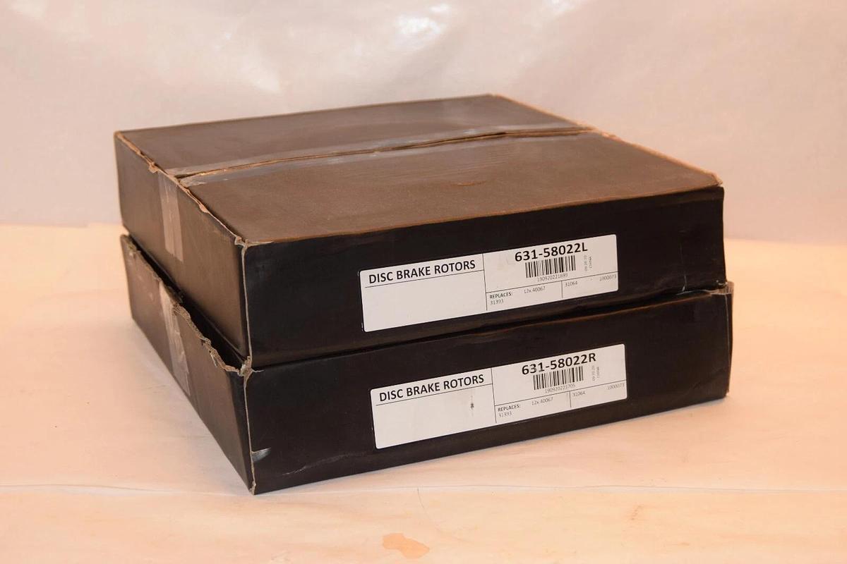 (NEW) R1 CONCEPTS 631-58022R , 631-58022L , B0BGT6VD1M Rear Brake Rotor pair