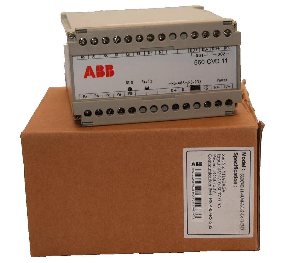 ABB Multimeter 560CVD11 1KGT030000R0025 560CVD11-4U4I-A-1-2-Lo-1-B-B 4v 4a NEW