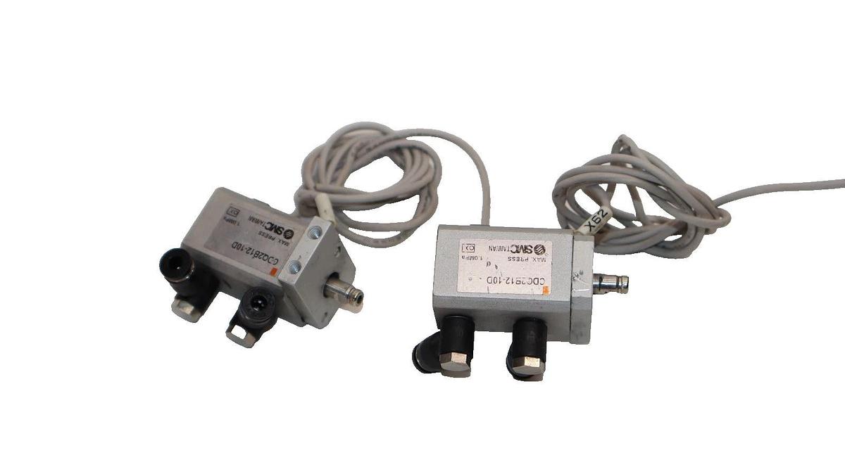 Used SMC CDQ2B12-10D , CDQ2B1210D 1.0MPa Compact Cylinder (Lot of 2)