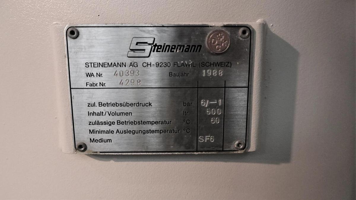 Used Steinemann 4035 Haefely S-0.5-300 300kv 1mA 4bar EMC Electron Microscope KMGM