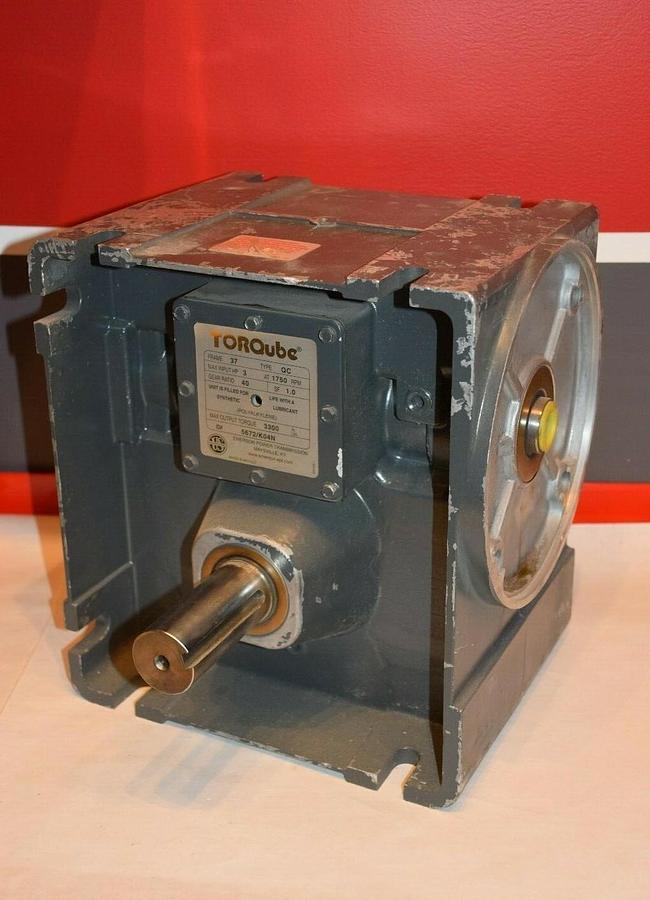 US Motors Torqube QC37 Gear box 37 frame 3 HP 40.1 ratio 3300in lb Speed Reducer