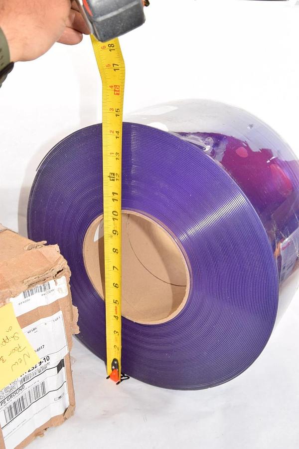 (NEW) ALECO 171105 Clear-Flex II PVC 150' Length x 8"W x 0.08" Thick Bulk Roll