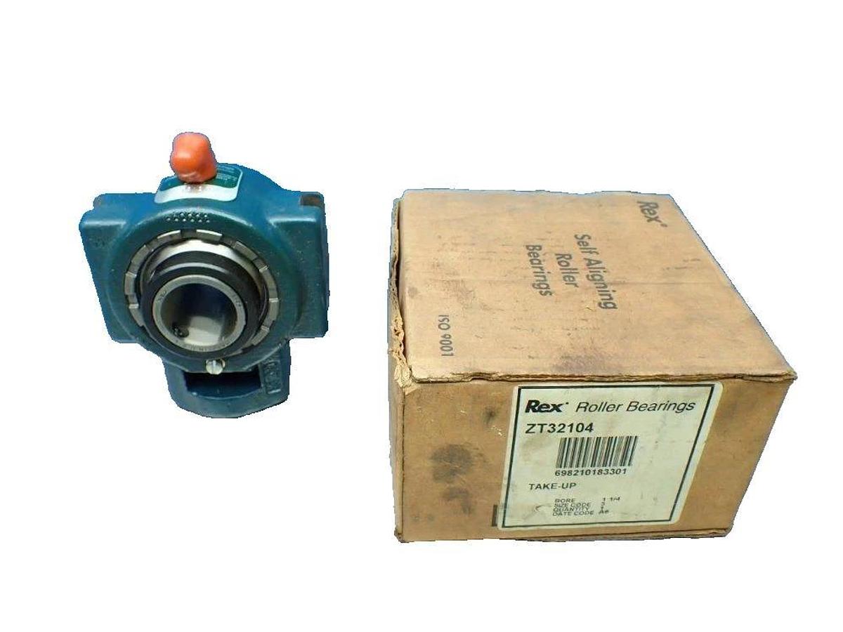 Rex REXNORD ZT32104, 1-1/4" TAKE-UP ROLLER BEARING SIDE MOUNT, SPHERICAL ROLLER
