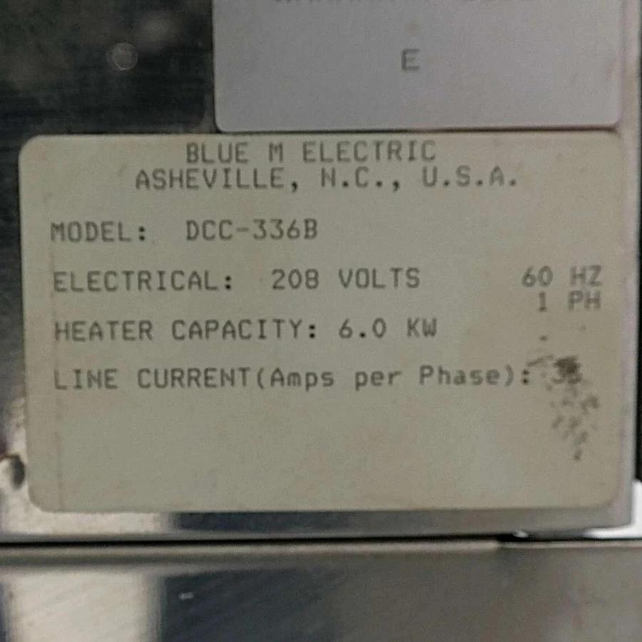 Used GS Blue-M DCC-336-B, Convection Lab Oven, Stainless Steel, Clean Room, 1 phase