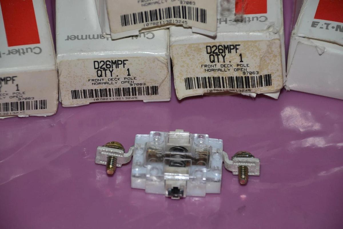 (Lot of 5) Cutter Hammer CH Eaton Front Deck Pole Normally Open Relay D26MPF NEW