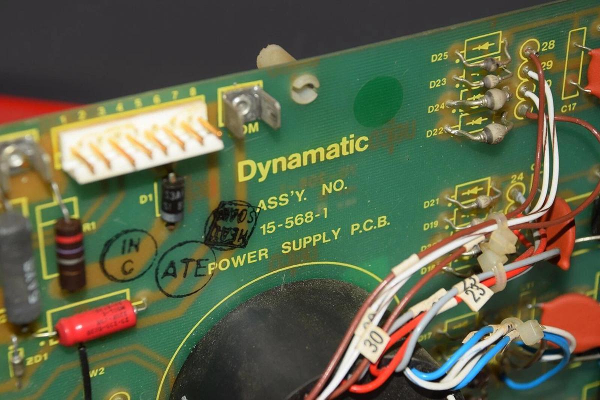 Used Dynamatic 15-568-1 Power Supply P.C.B Circuit Board Card 155681
