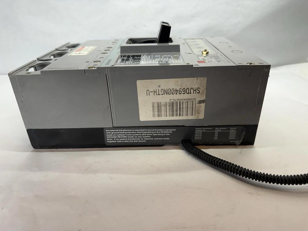 Refurbished Siemens SHJD69400NGTH-U 400A, Breaker SHJD6-A, 600V AC,  SHJD69400NGTH "Refurb"