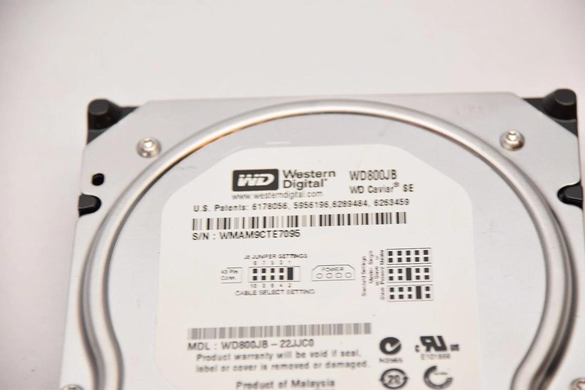 Used WESTERN DIGITAL WD800JB WD800JB-22JJC0 80GB WD Caviar SE Hard Drive