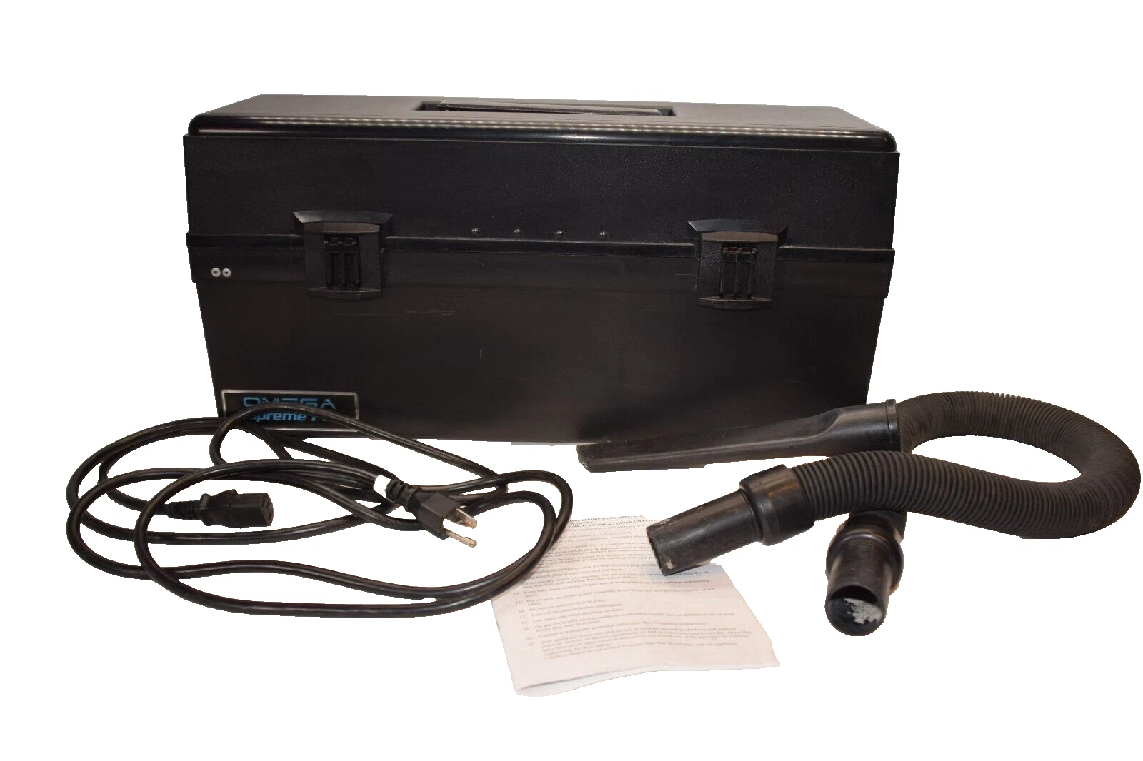 Used OMEGA SUPREME PLUS 40100 120V 3.Amp 60Hz Service Vacuum With Hose & Accessories
