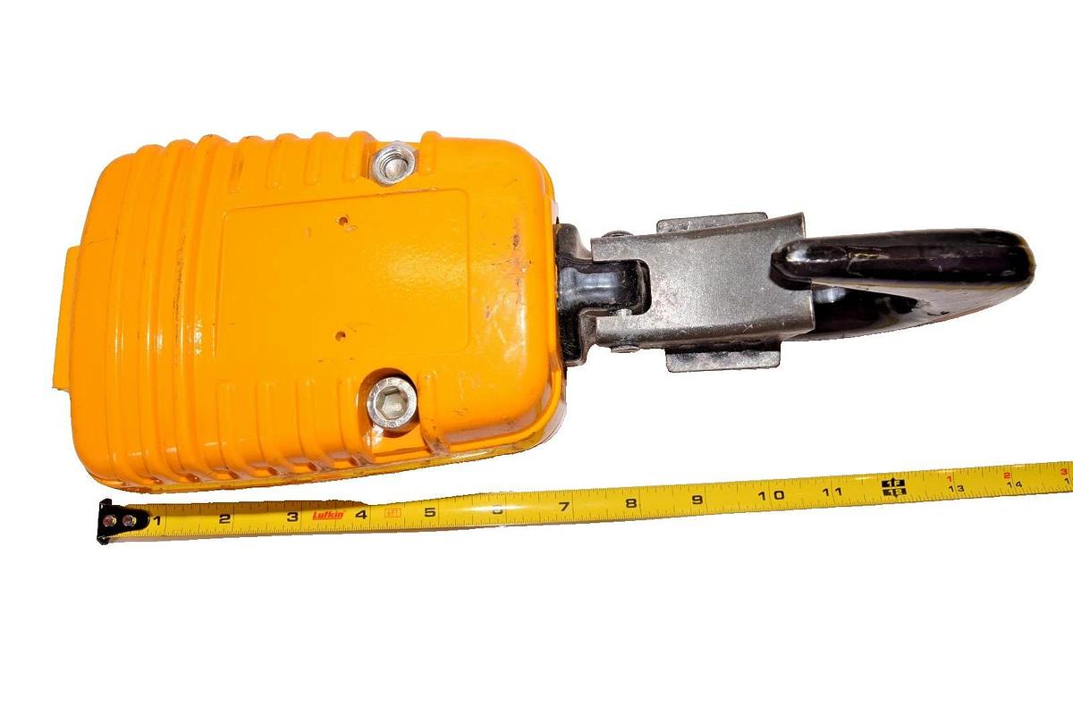 Used Demag-V-5 83786144 PS BB Hoist Lower Hook Load Block Double Chain Swivel Hook