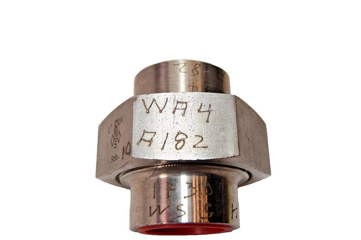 Union Socket Pressure Stainless Steel Weld Coupling 1" F 304 WA4 A183 WS (New)