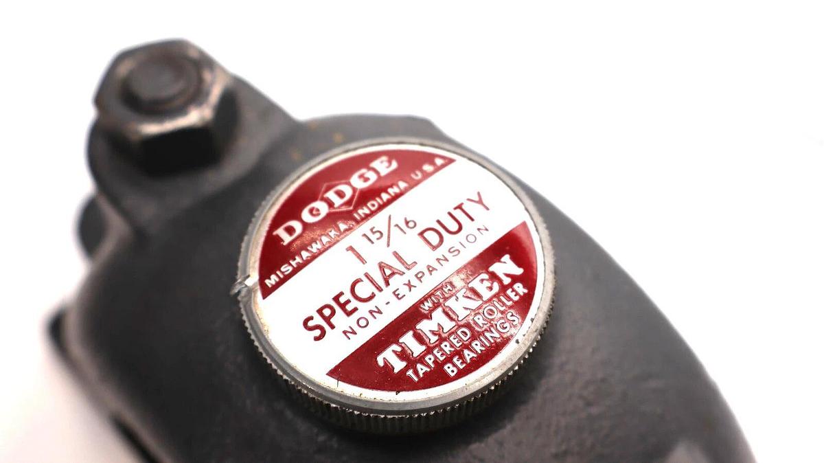 (NEW) DODGE 1-15/16" Non-Expansion 2-Bolt Split Pillow Block - No Bearing