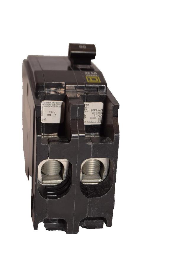 Used Square D 60A Circuit Breaker QOB260VH 60 Amp 2P 120/160V