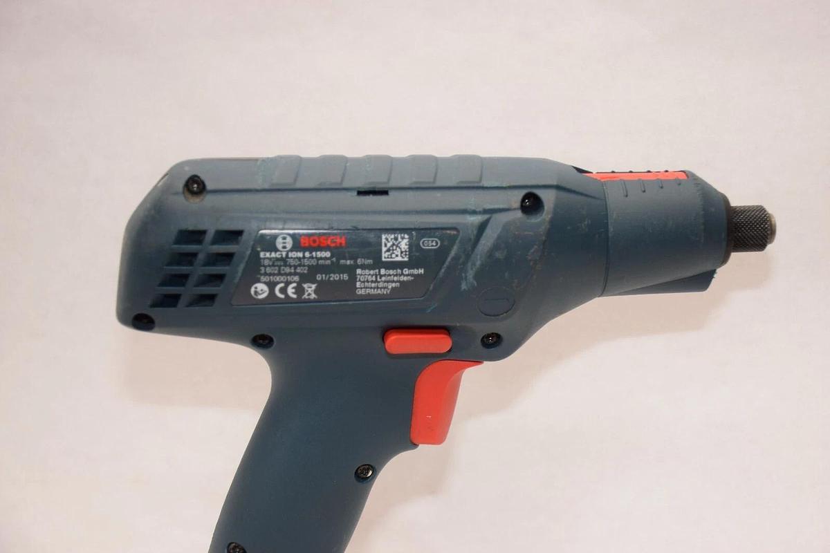Used BOSCH EXACT ION 6-1500 18V 6Nm Pistol Grip Cordless Torque Screw Driver