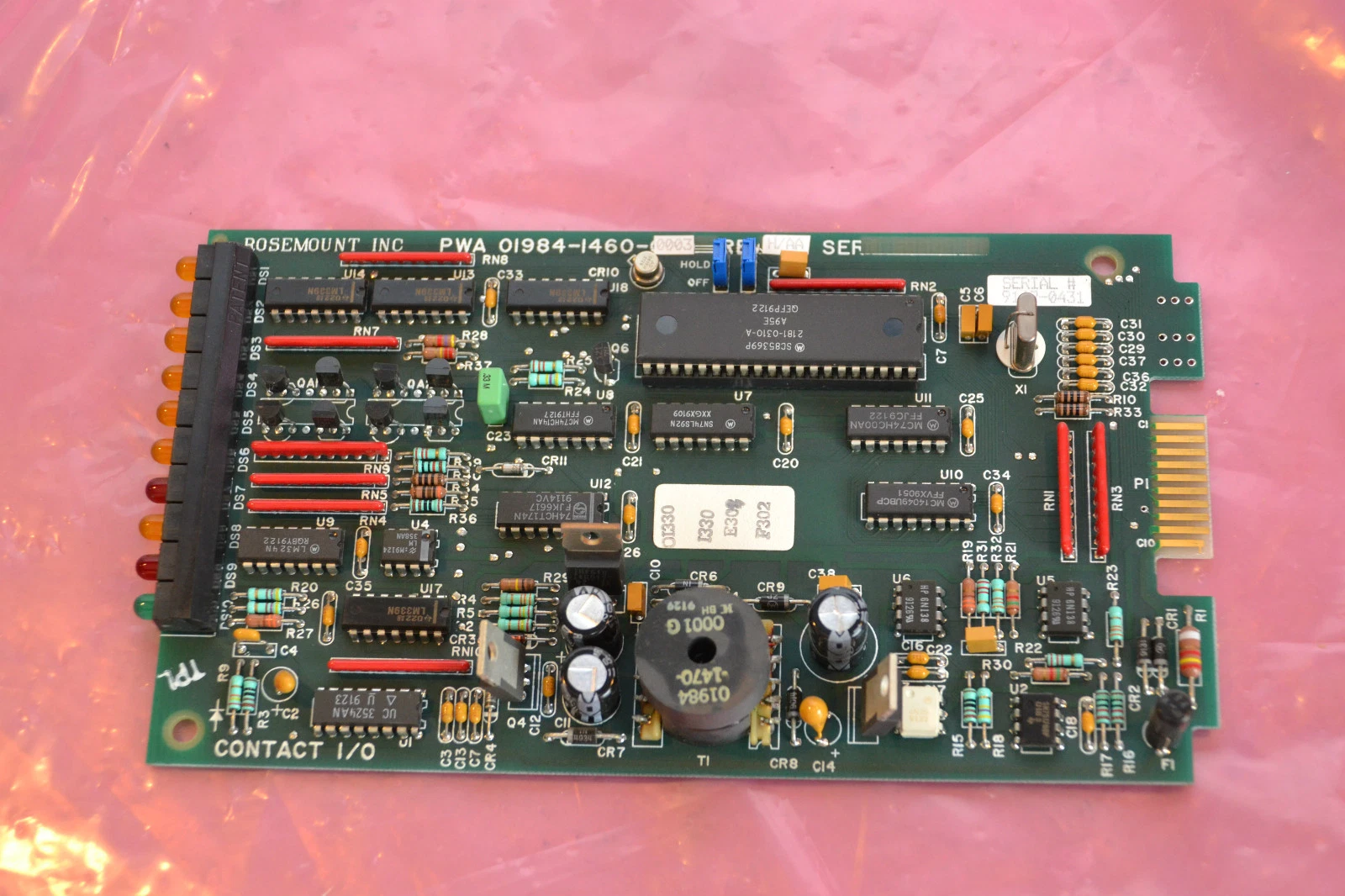 Used FISHER ROSEMOUNT POWER SUPPLY BOARD CARD PWA 01984-1460-0003 REV. H/AA