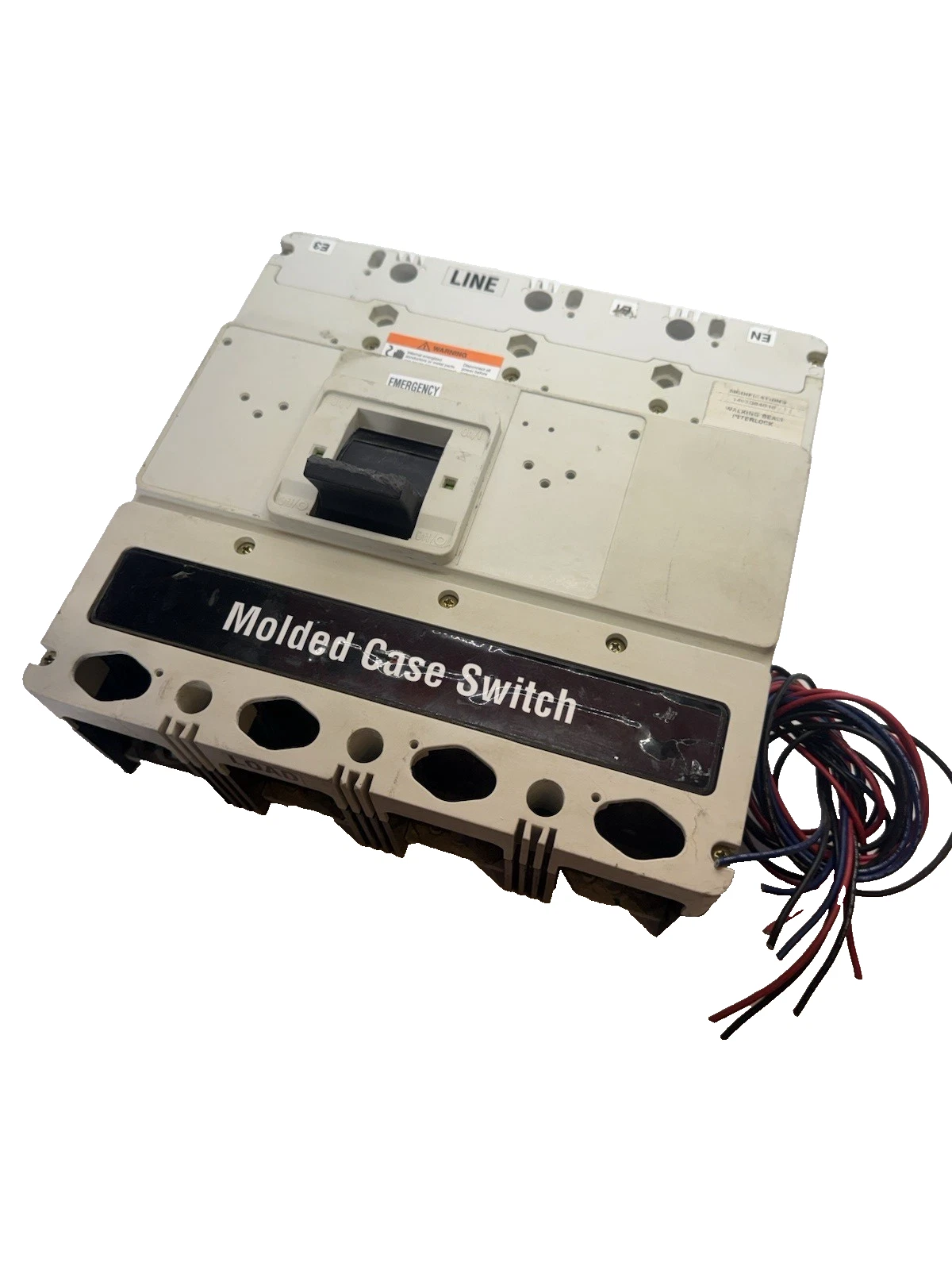 Used Cutler Hammer Molded Case Switch 4P HLD4600 4 pole HDL 600A 600 Amp W/ interlock