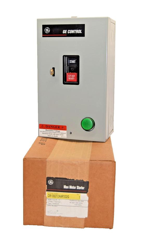 GE GENERAL ELECTRIC CR1062T2AAP202G Nema Size M-1P 2P Man Motor Starter  (NEW)